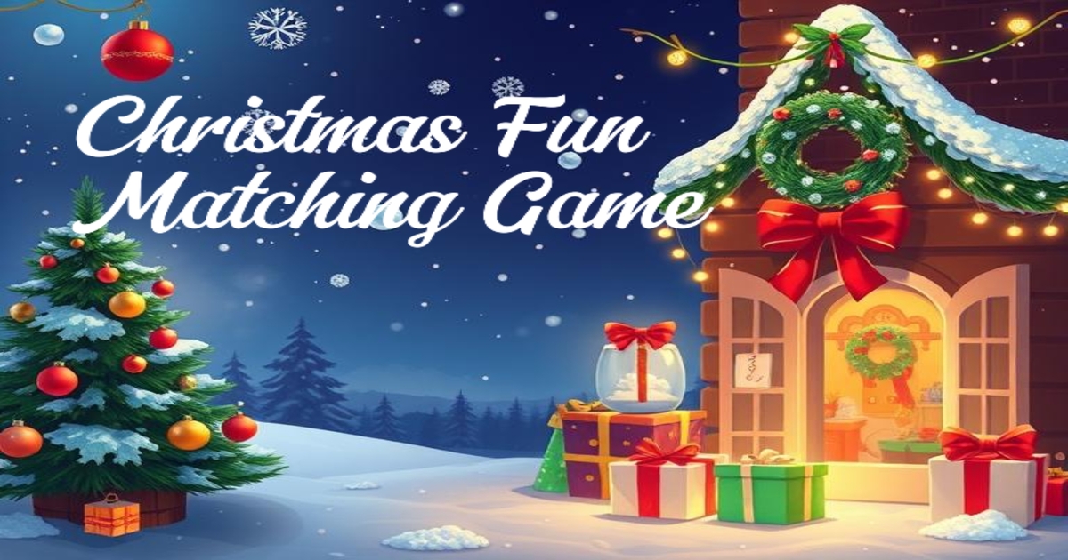 Image Christmas fun matching game